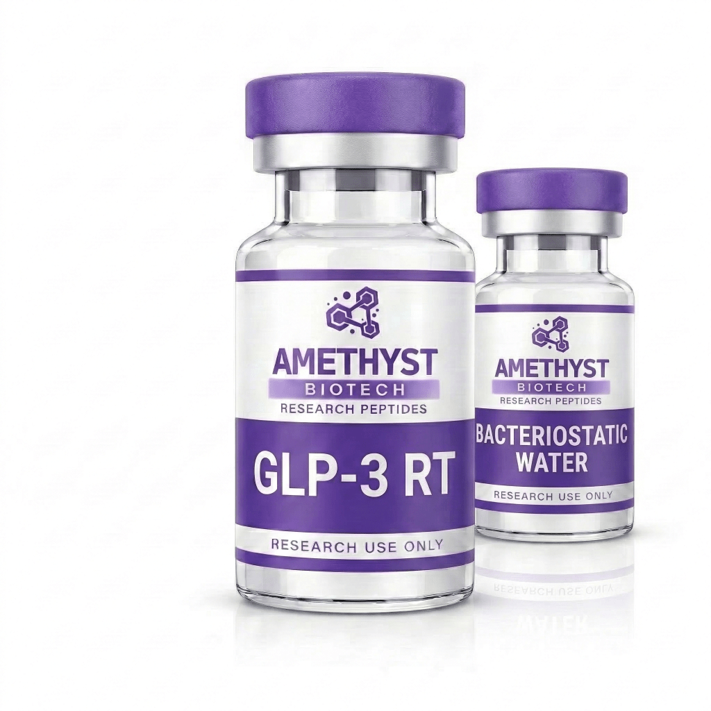 Vials of GLP-3 RT and Bacteriostatic Water